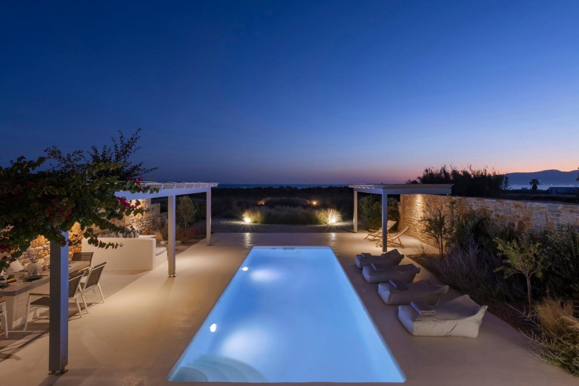 Villa Dione, Private Pool & Seaview By Naxos Dunes Kastrákion Exterior foto