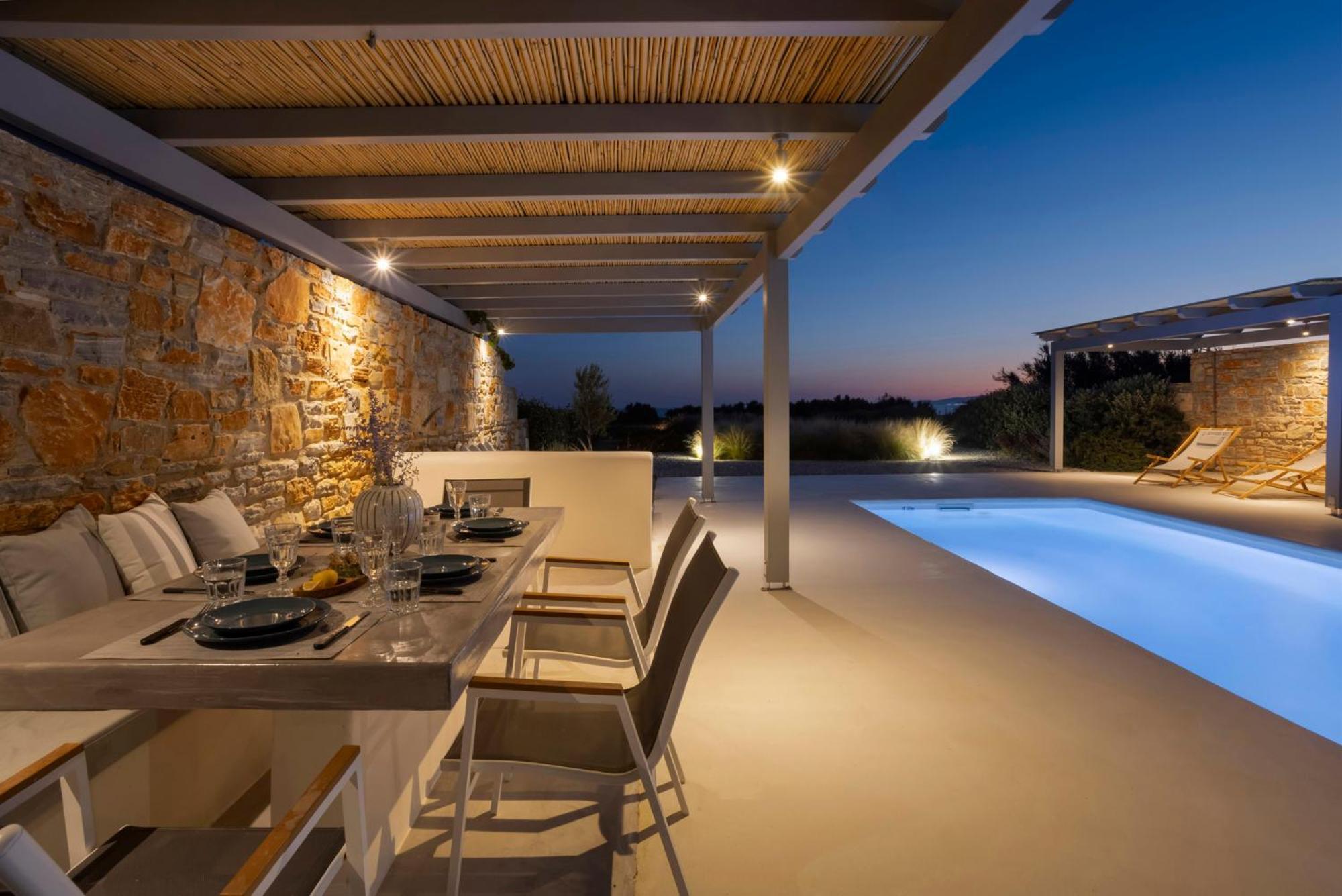 Villa Dione, Private Pool & Seaview By Naxos Dunes Kastrákion Exterior foto